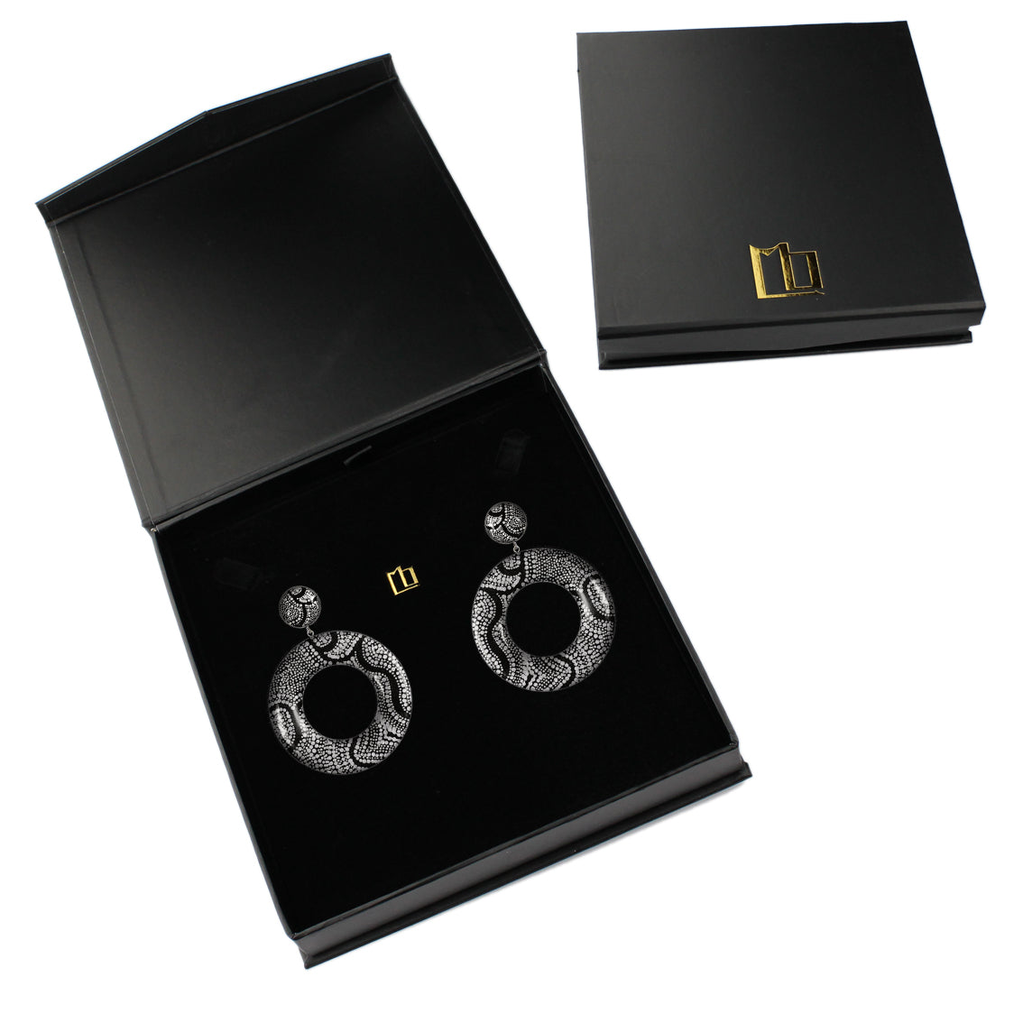 ATHENA OPEN CIRCLE LARGE STATEMENT EARRINGS - ST049