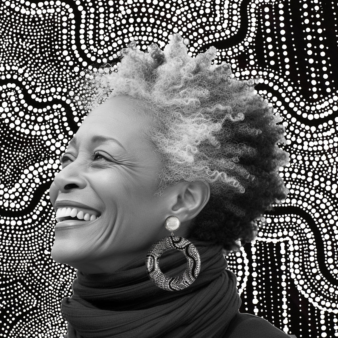 ATHENA OPEN CIRCLE LARGE STATEMENT EARRINGS - ST049