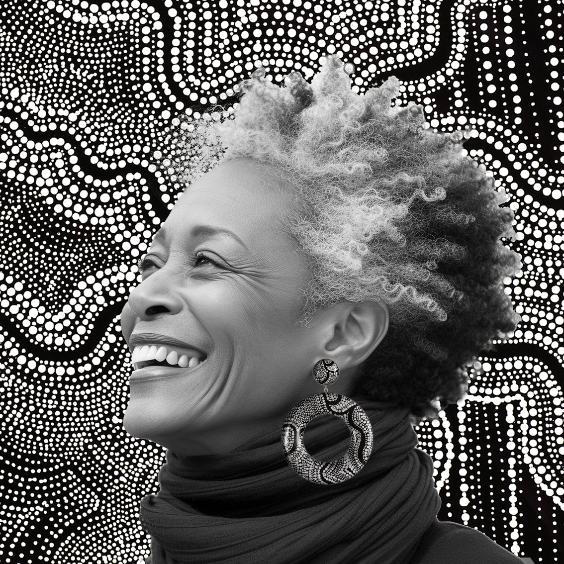 ATHENA OPEN CIRCLE LARGE STATEMENT EARRINGS - ST049