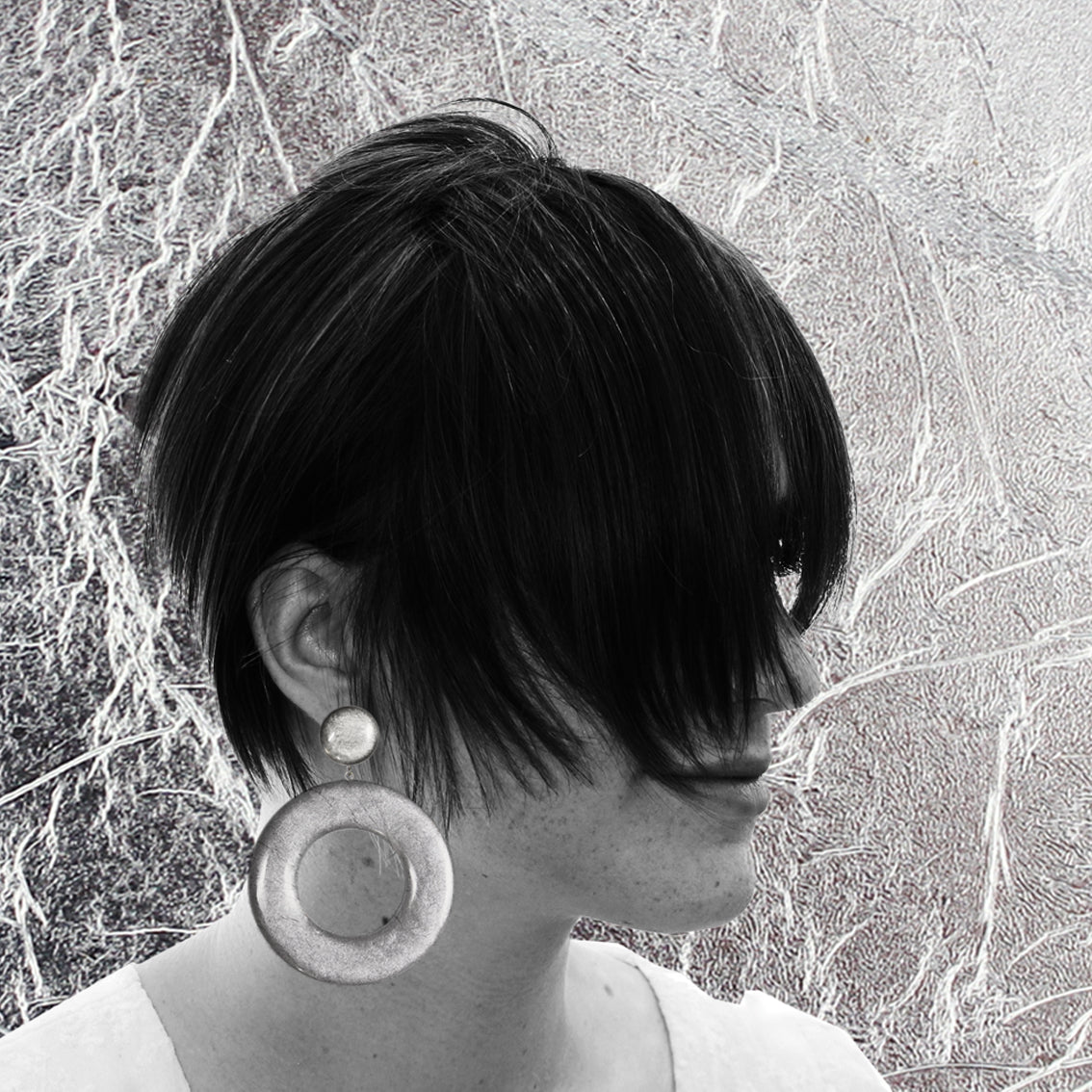 ASTRE OPEN CIRCLE LARGE STATEMENT EARRINGS - ST050