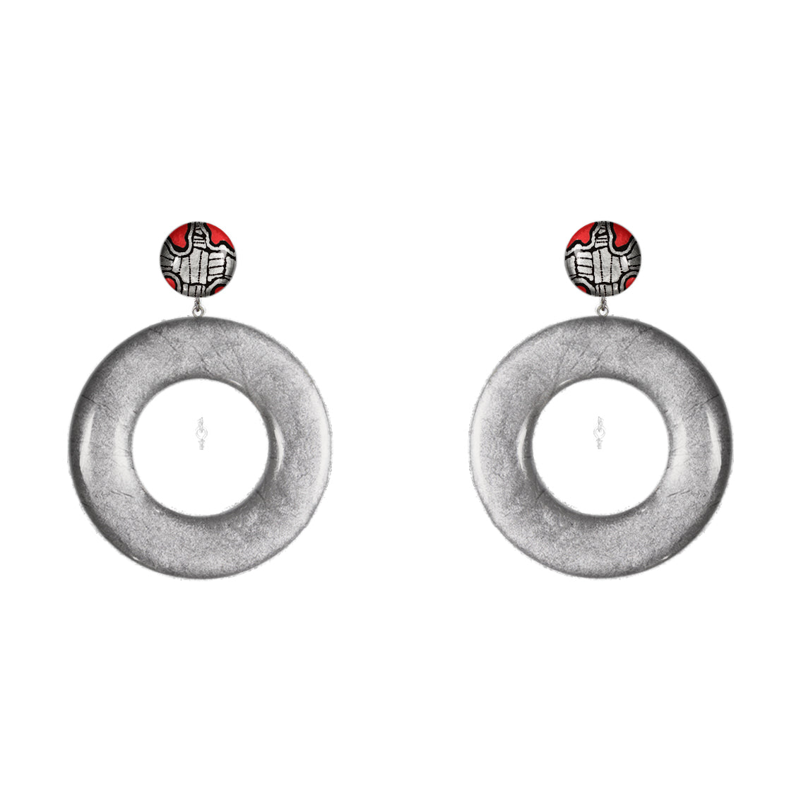 AMELIA OPEN CIRCLE LARGE STATEMENT EARRINGS - ST048