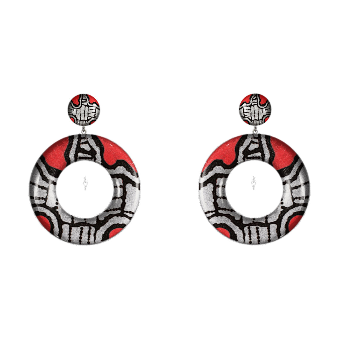 AMELIA OPEN CIRCLE LARGE STATEMENT EARRINGS - ST048