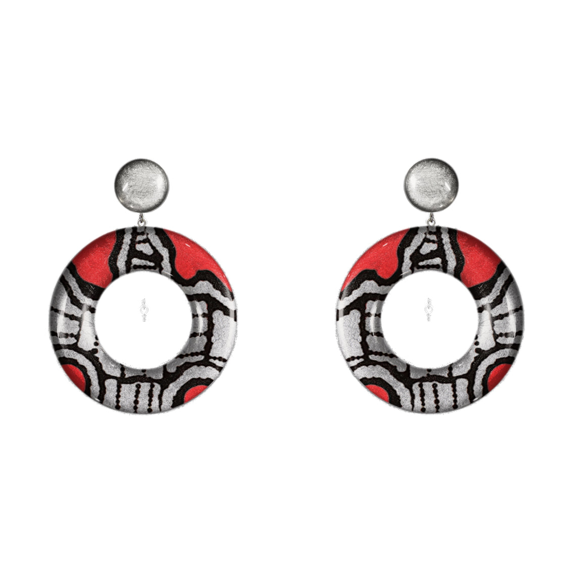 AMELIA OPEN CIRCLE LARGE STATEMENT EARRINGS - ST048