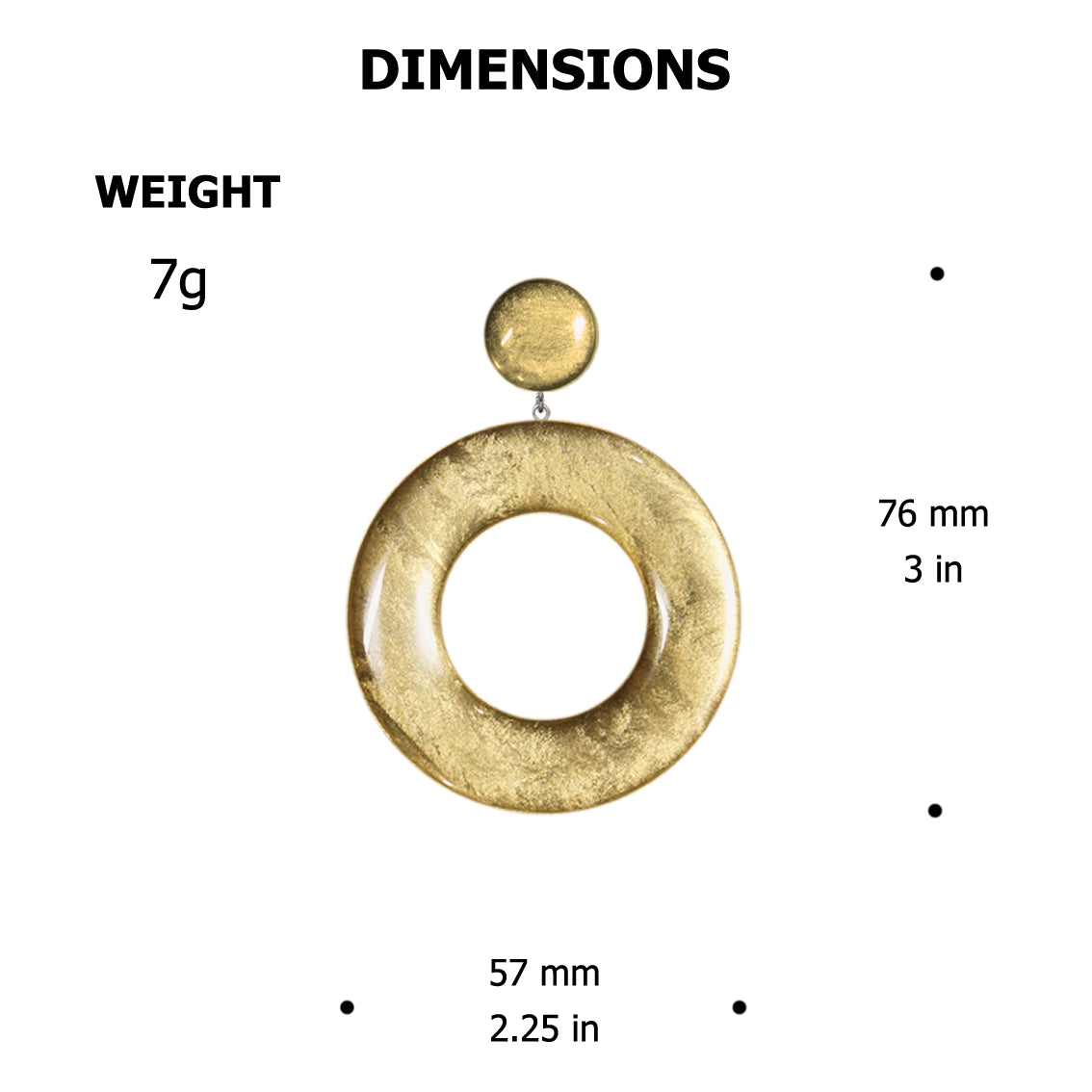 AMELIA OPEN CIRCLE LARGE STATEMENT EARRINGS - ST048