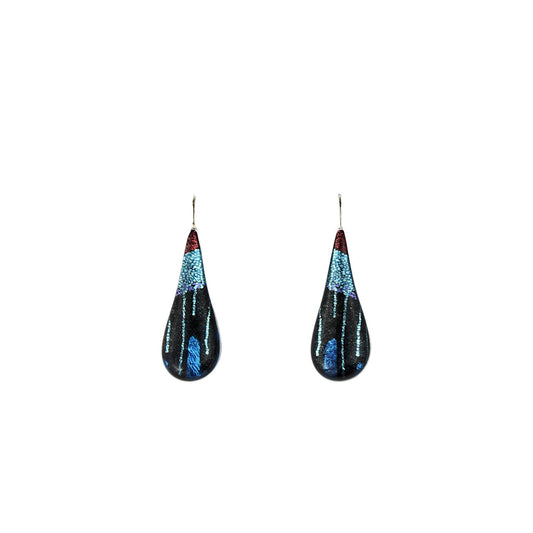 DANDLE DROP PAULINE EMU DREAMING LARGE BLUE EARRINGS - SD273