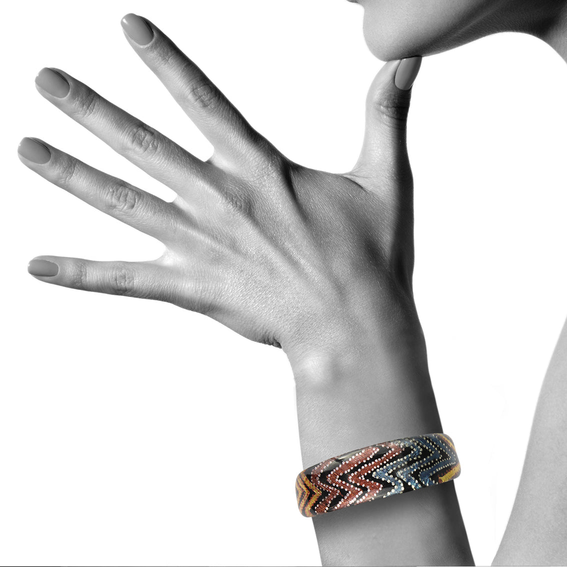 PAULINE GALLAGHER DESERT EARTHY COLORS ADJUSTABLE NARROW BRACELET - SD079