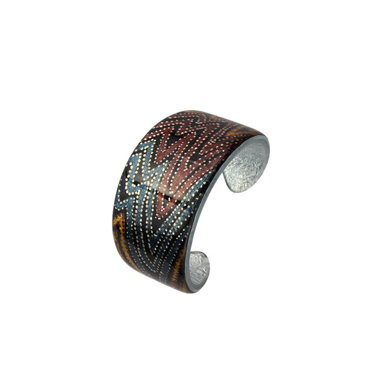 PAULINE GALLAGHER DESERT EARTHY COLORS ADJUSTABLE WIDE BRACELET - SD080