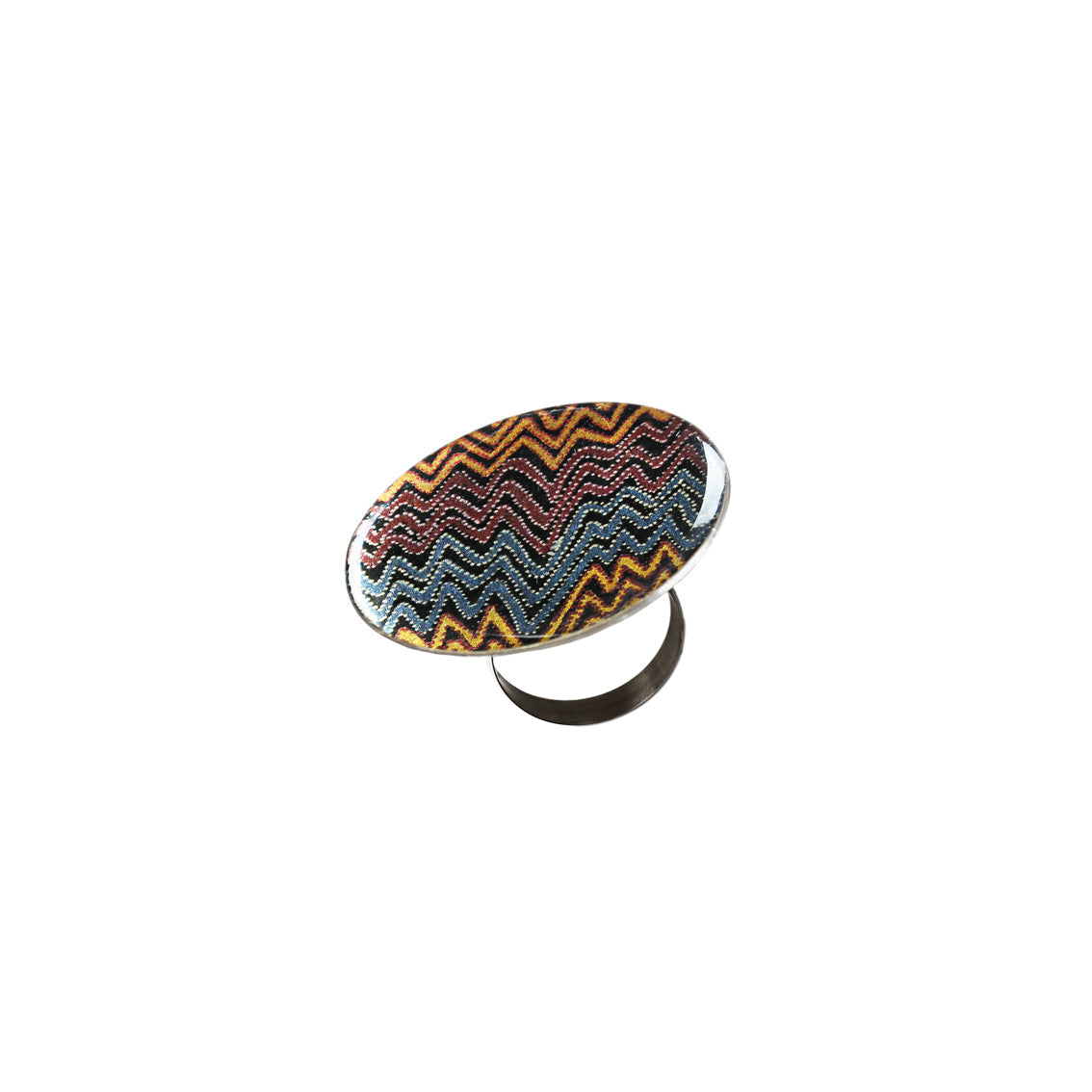 PAULINE GALLAGHER DESERT EARTHY COLORS STATEMENT ADJUSTABLE RING - SD082