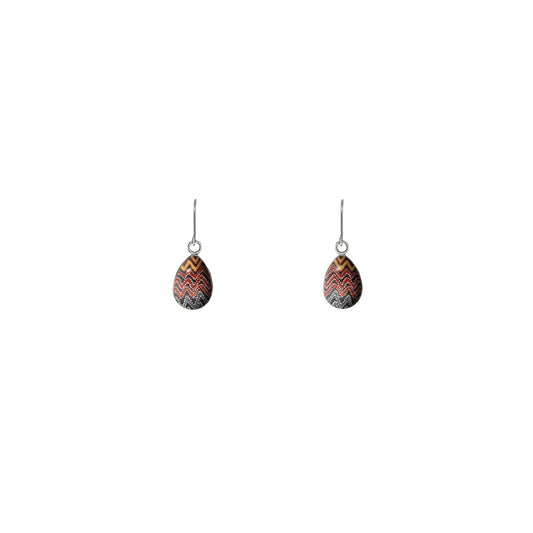 PAULINE GALLAGHER DANDLE XS DROP DESERT EARTHY COLORS EARRINGS - SD388 - in Circle Box