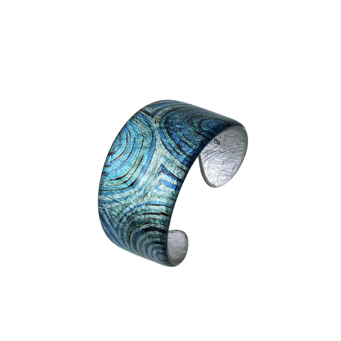 PAULINE GALLAGHER MINA BLUE ADJUSTABLE WIDE BRACELET - SD061