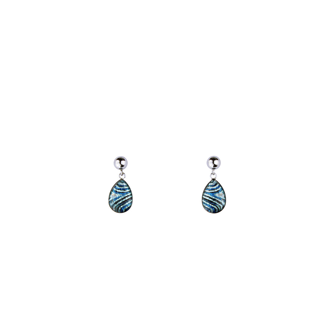 PAULINE GALLAGHER DANDLE DROP MINA BLUE EARRINGS - SD043S - on Satchel