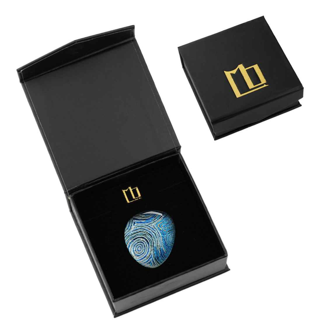 PAULINE GALLAGHER MINA BLUE STATEMENT ADJUSTABLE RING - SD063