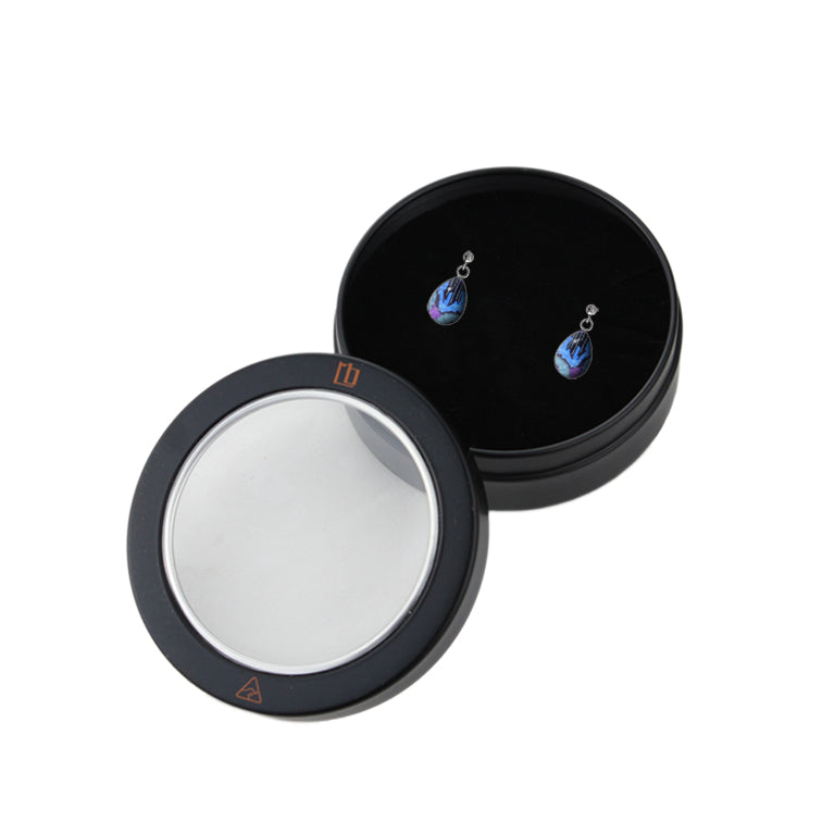 DANGLE XS DROP PAULINE EMU DREAMING BLUE EARRINGS - SD387 - in Circle Box