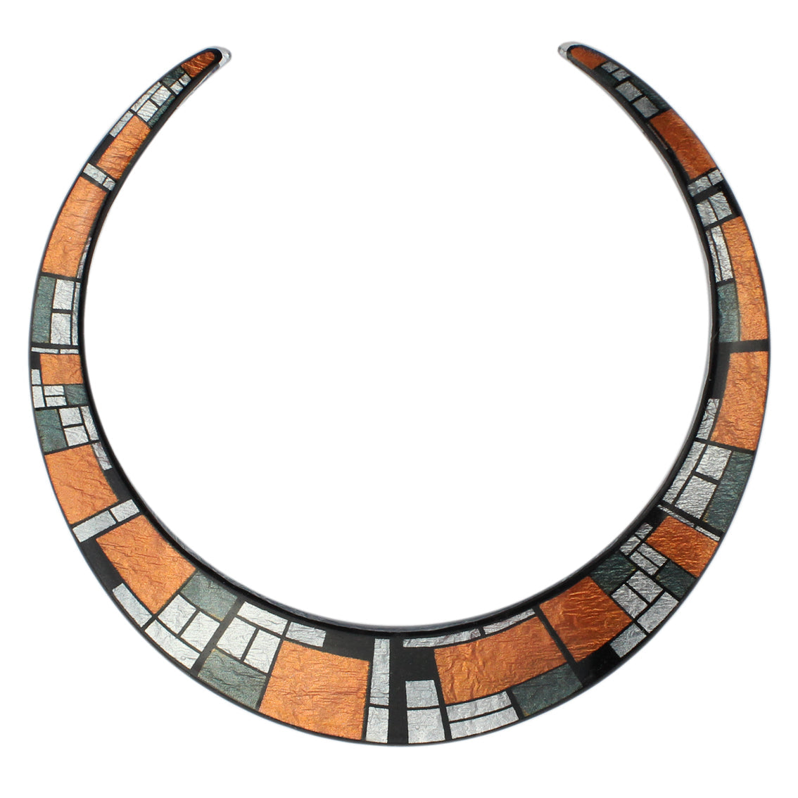 PERSPECTIVE MONDRIAN POP ART ABSTRACT  ADJUSTABLE FITTED NECKLACE - D055