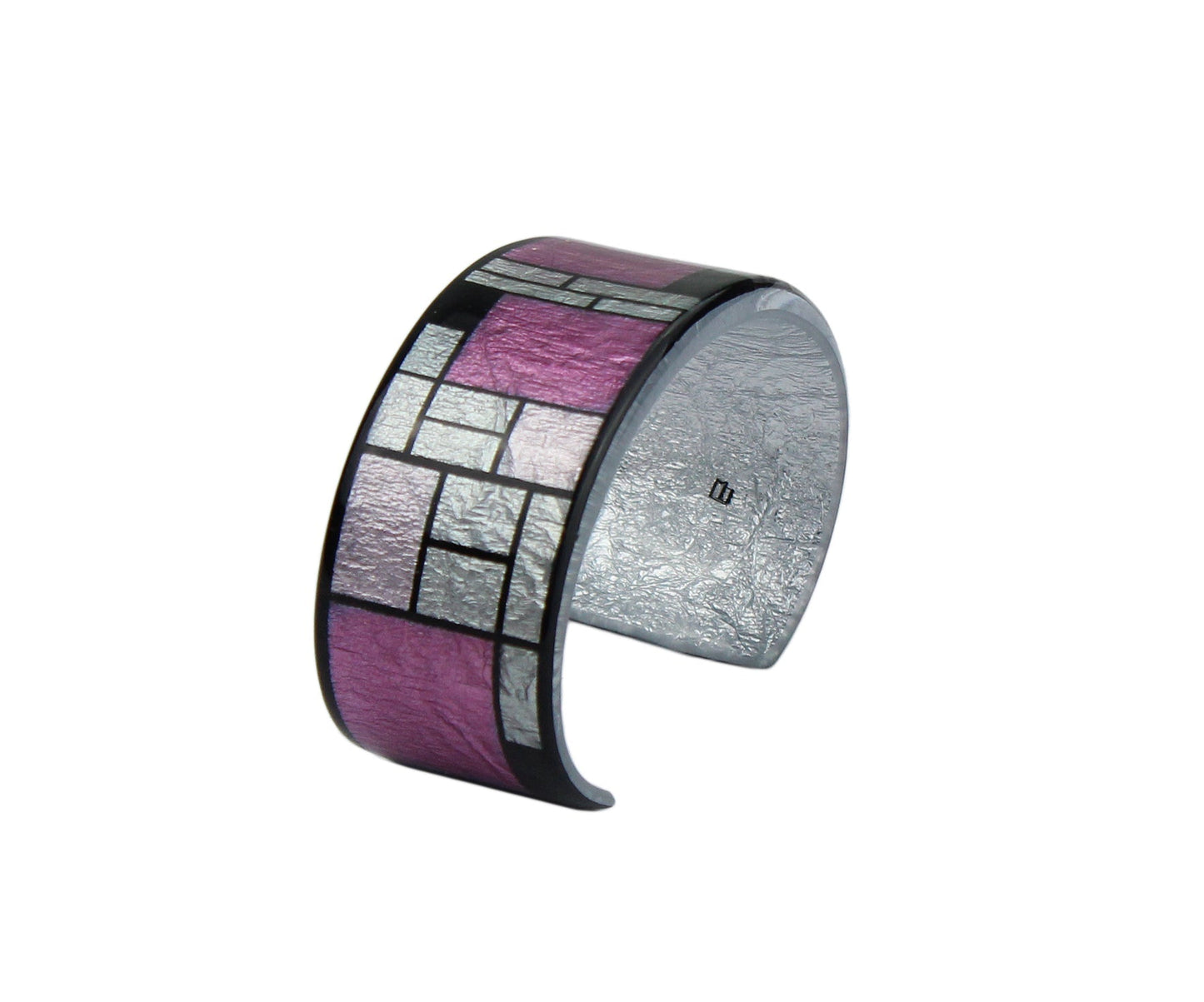 PERSPECTIVE MONDRIAN POP ART ABSTRACT ADJUSTABLE WIDE BRACELET - D062