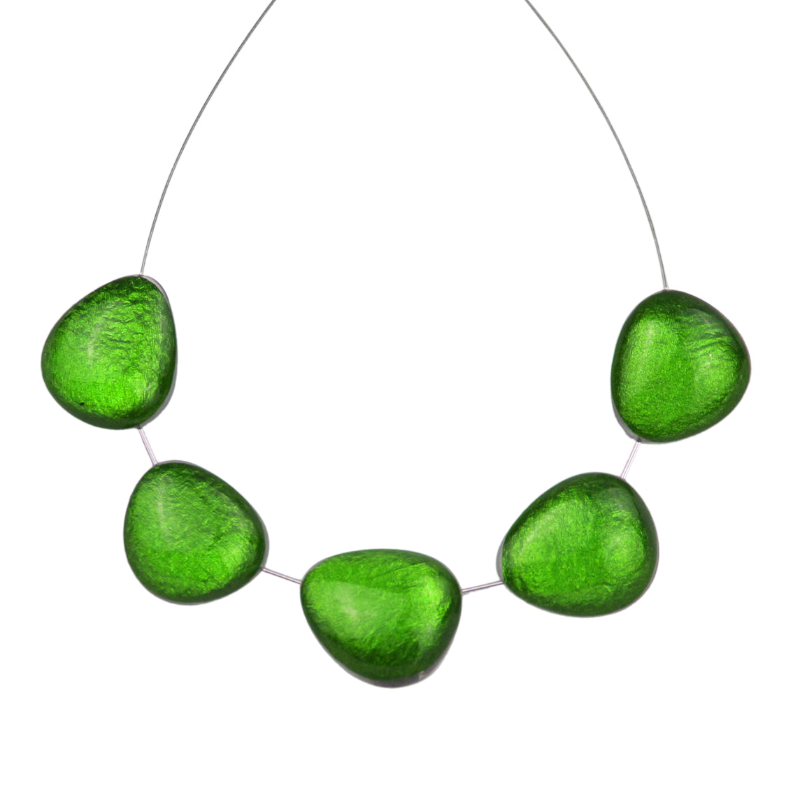 PLAGE DE NICE PEBBLE SHAPE MONOCOLOR ADJUSTABLE NECKLACE - F025