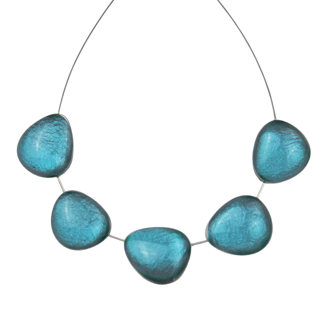 PLAGE DE NICE PEBBLE SHAPE MONOCOLOR ADJUSTABLE NECKLACE - F025