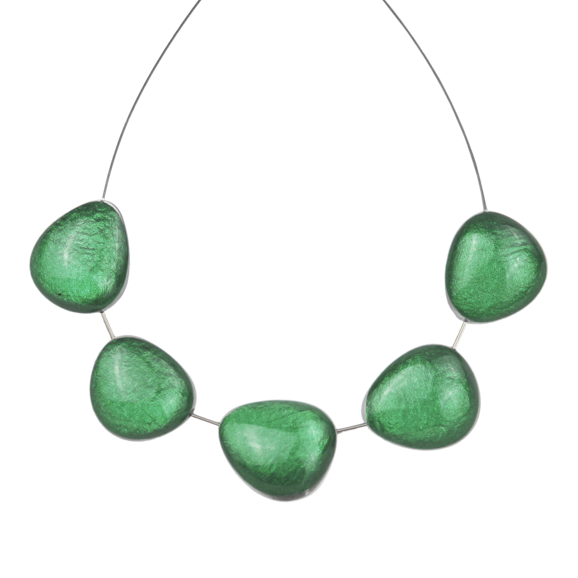 PLAGE DE NICE PEBBLE SHAPE MONOCOLOR ADJUSTABLE NECKLACE - F025