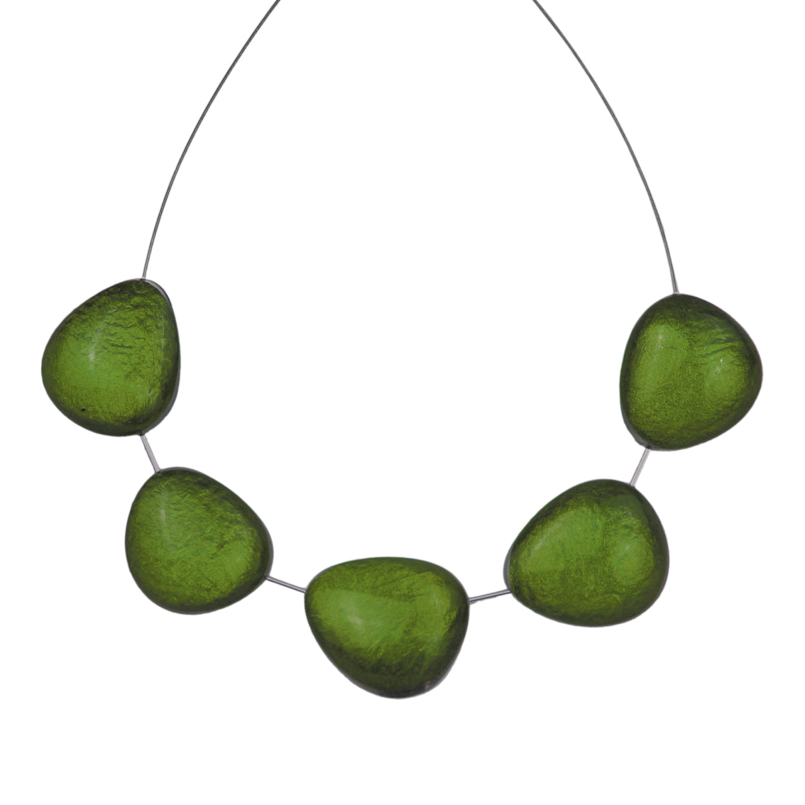 PLAGE DE NICE PEBBLE SHAPE MONOCOLOR ADJUSTABLE NECKLACE - F025