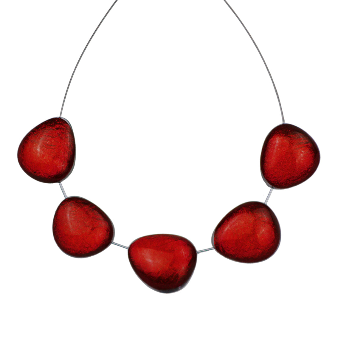 PLAGE DE NICE PEBBLE SHAPE MONOCOLOR ADJUSTABLE NECKLACE - F025