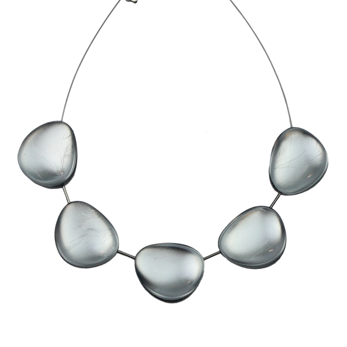 PLAGE DE NICE PEBBLE SHAPE MONOCOLOR ADJUSTABLE NECKLACE - F025
