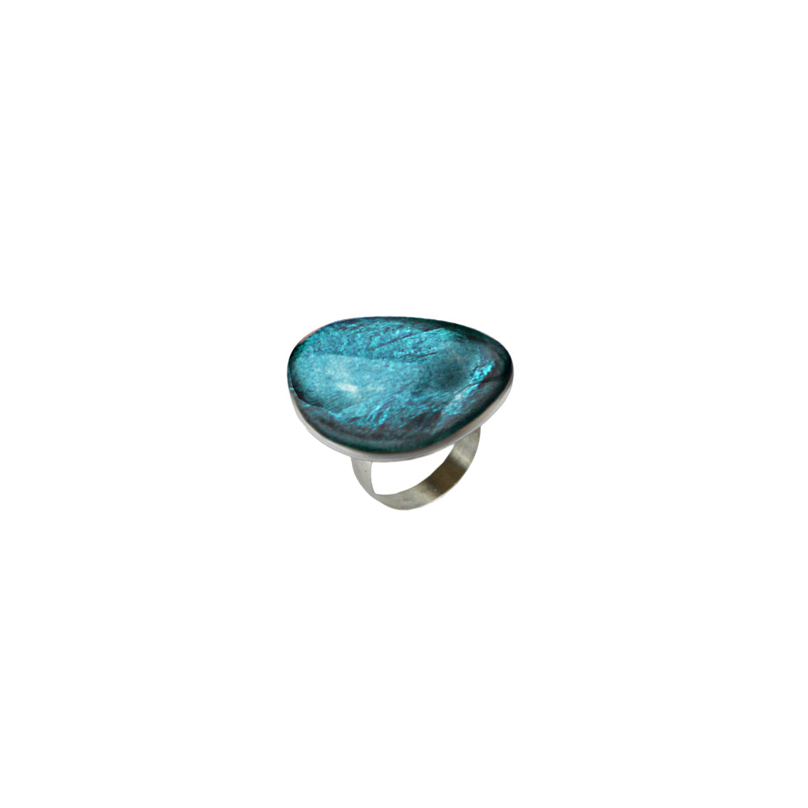 PLAGE DE NICE PEBBLE SHAPE MONOCOLOR LARGE ADJUSTABLE RING - F005