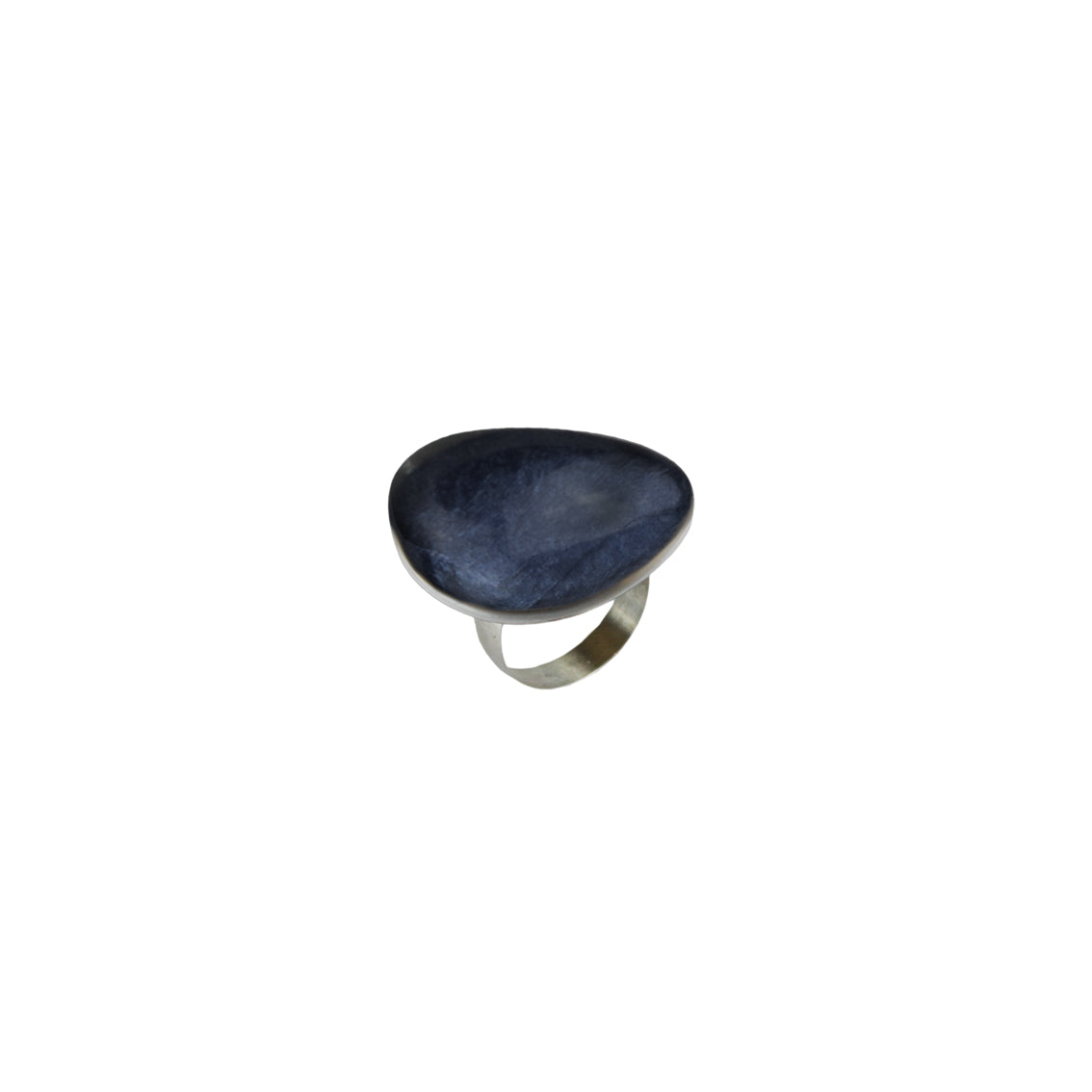 PLAGE DE NICE PEBBLE SHAPE MONOCOLOR LARGE ADJUSTABLE RING - F005