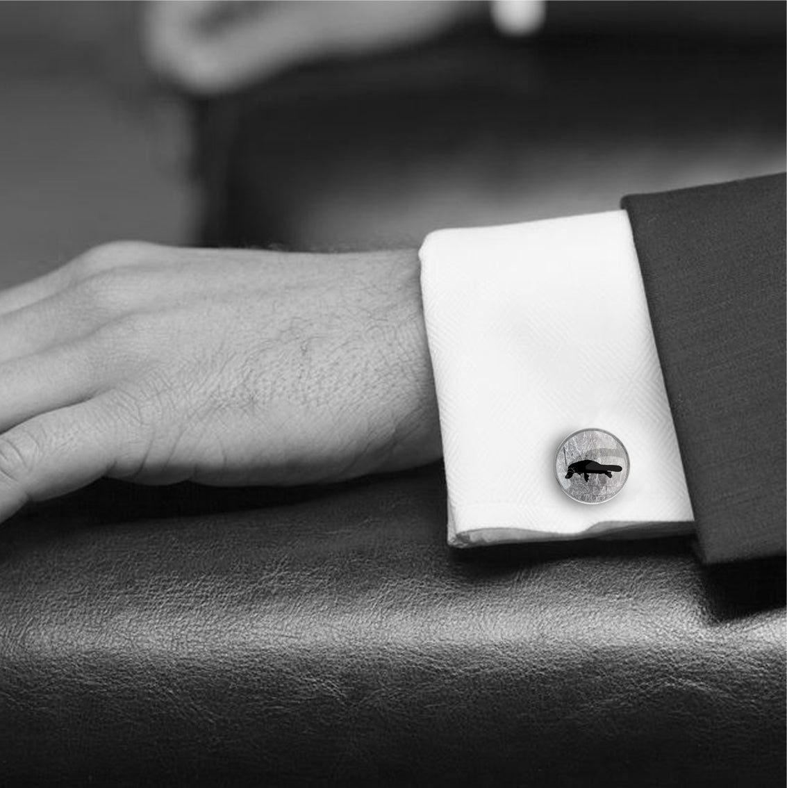 PLATYPUS CIRCLE ELEGANT CUFFLINKS - MFY180