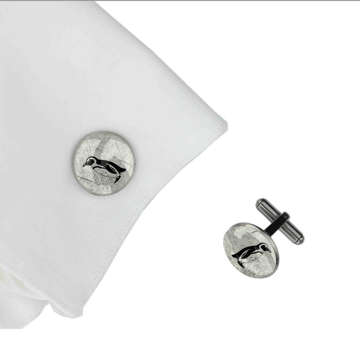 PENGUIN CIRCLE ELEGANT CUFFLINKS
