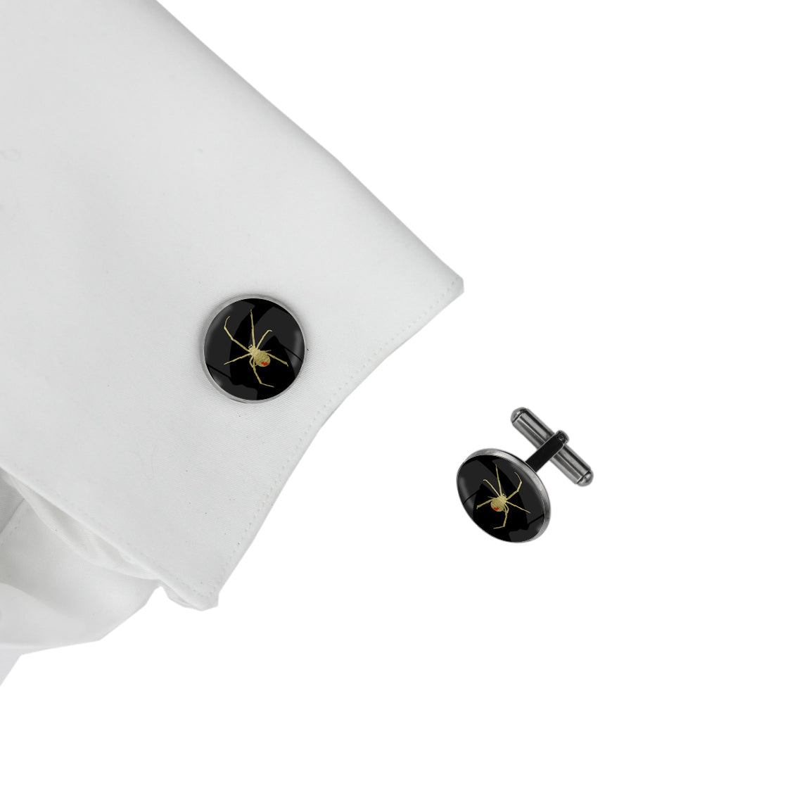 REDBACK CIRCLE ELEGANT CUFFLINKS - MFY198