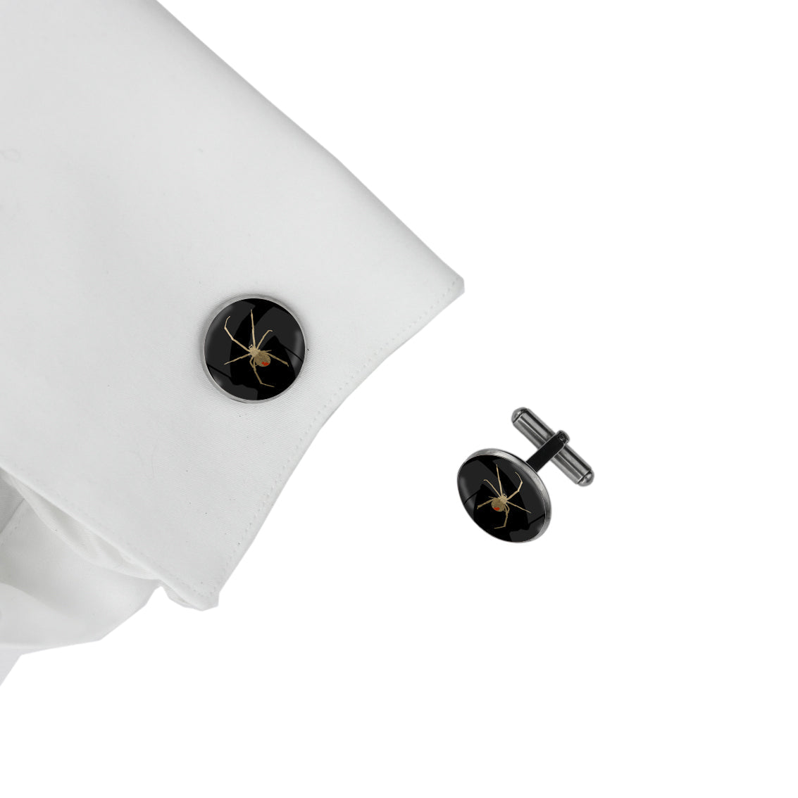 REDBACK CIRCLE ELEGANT CUFFLINKS - MFY198