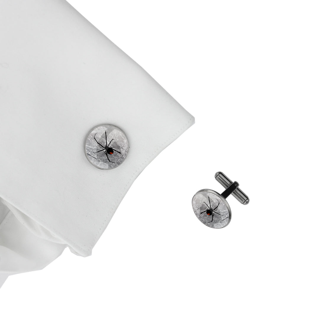 REDBACK CIRCLE ELEGANT CUFFLINKS - MFY198