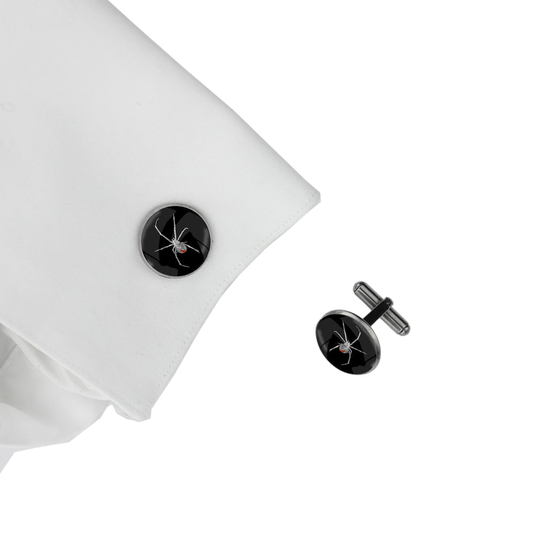 REDBACK CIRCLE ELEGANT CUFFLINKS - MFY198