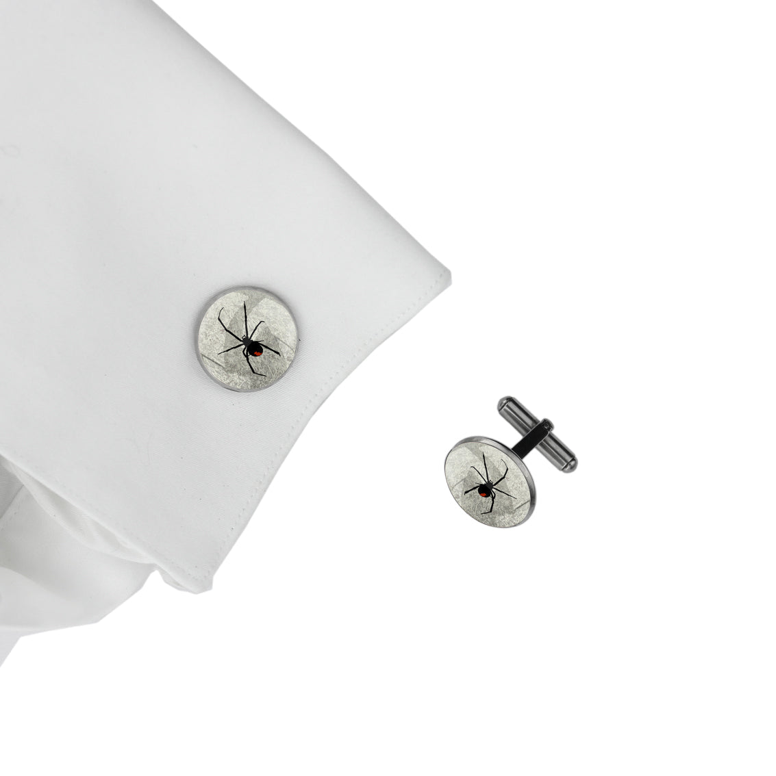 REDBACK CIRCLE ELEGANT CUFFLINKS - MFY198