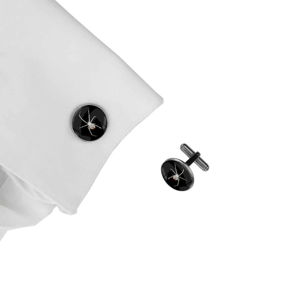 REDBACK CIRCLE ELEGANT CUFFLINKS - MFY198