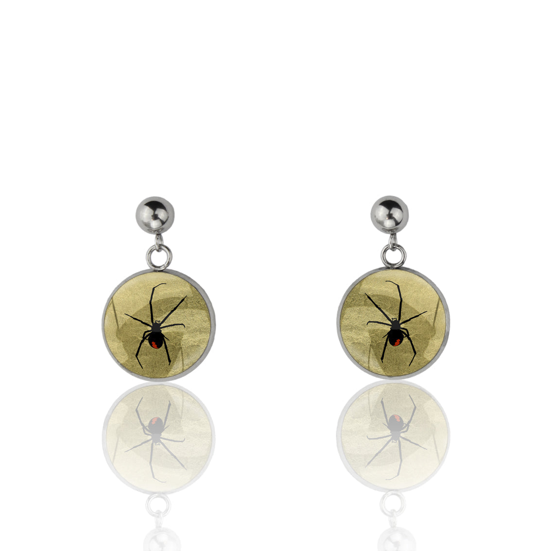 REDBACK DANGLE DROP CIRCLE EARRINGS - MFY199S - on Satchel