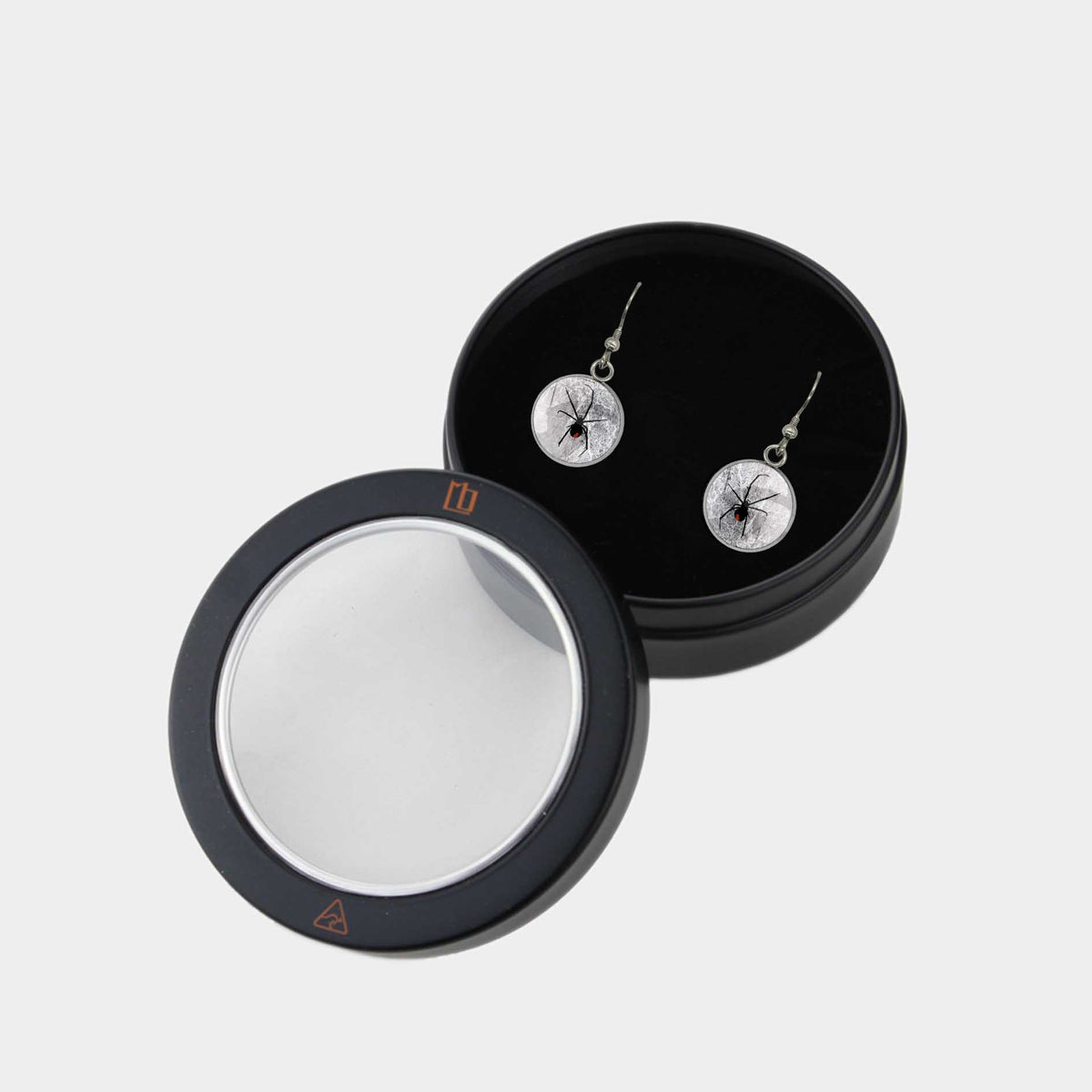 REDBACK DANGLE DROP CIRCLE EARRINGS - MFY199 - in Circle Box