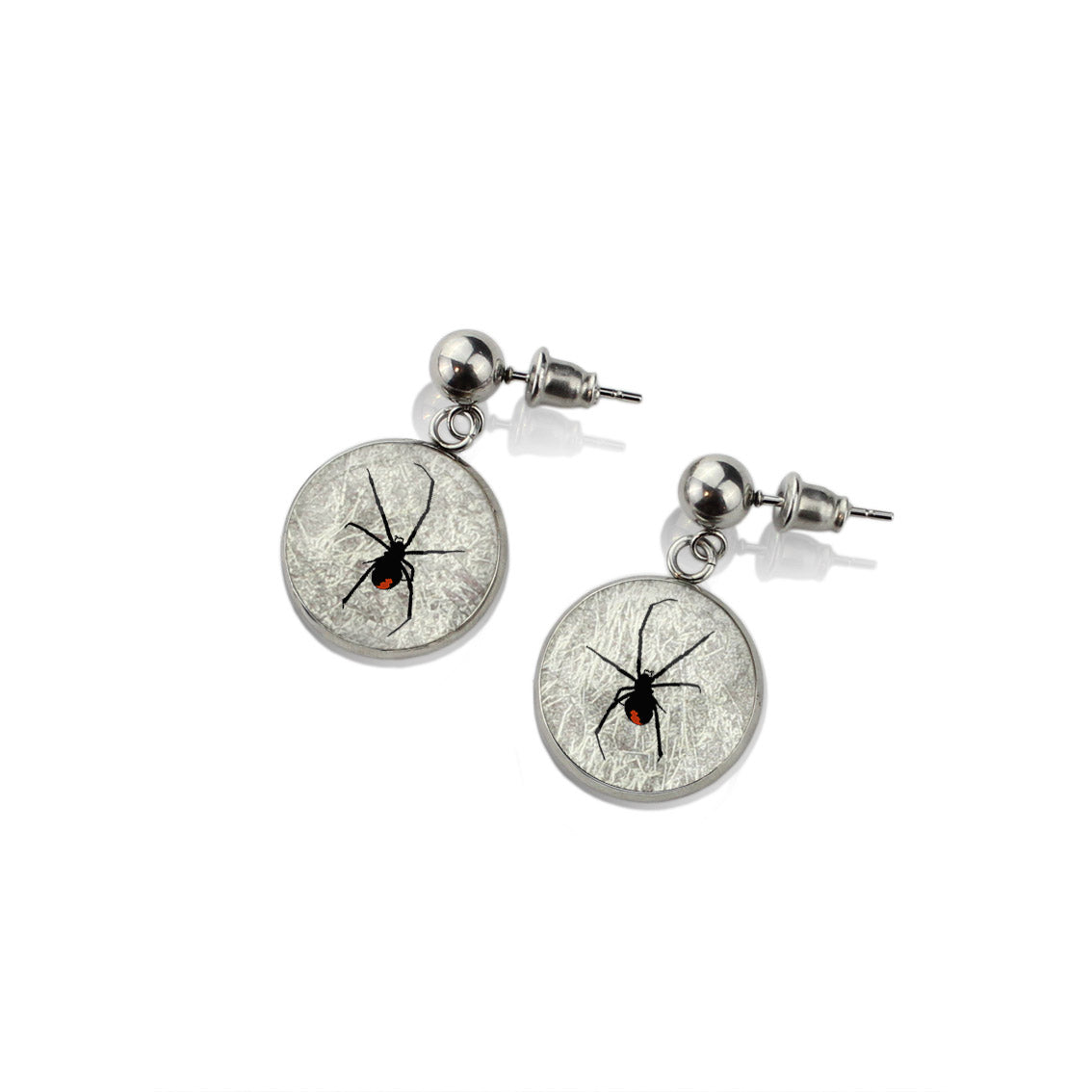 REDBACK DANGLE DROP CIRCLE EARRINGS - MFY199S - on Satchel