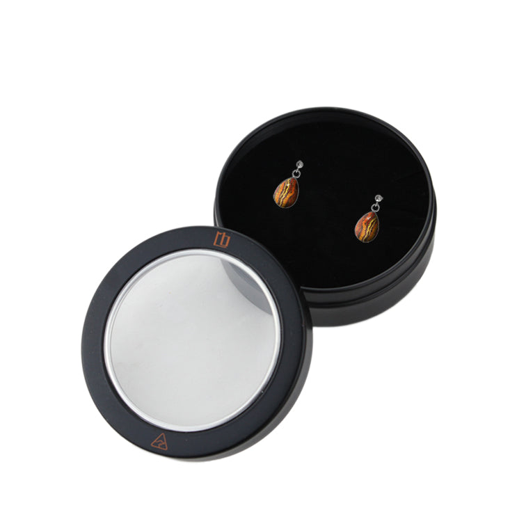 SARAH ORANGE NATIVE DANGLE XS DROP EARRINGS - SD389 - in Circle Box