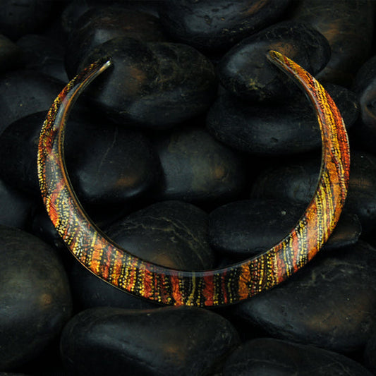 SARAH ORANGE NATIVE ADJUSTABLE FITTED NECKLACE - D415