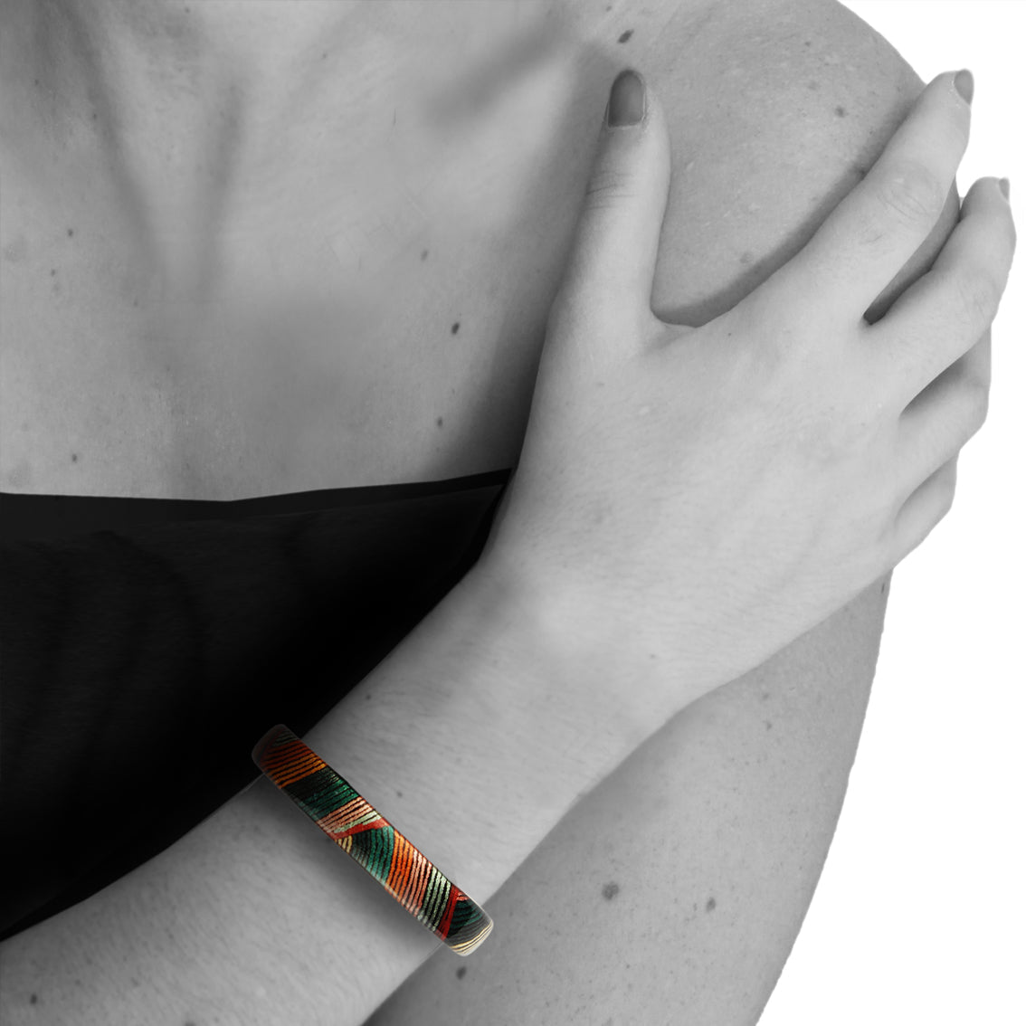 SELINA ORANGE ADJUSTABLE MINI  BRACELET - SD033