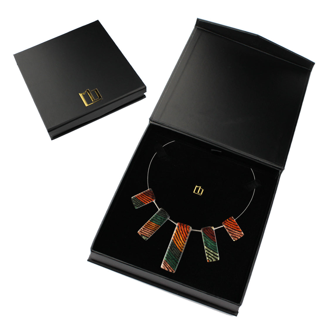 SELINA ORANGE ADJUSTABLE NECKLACE - SD268