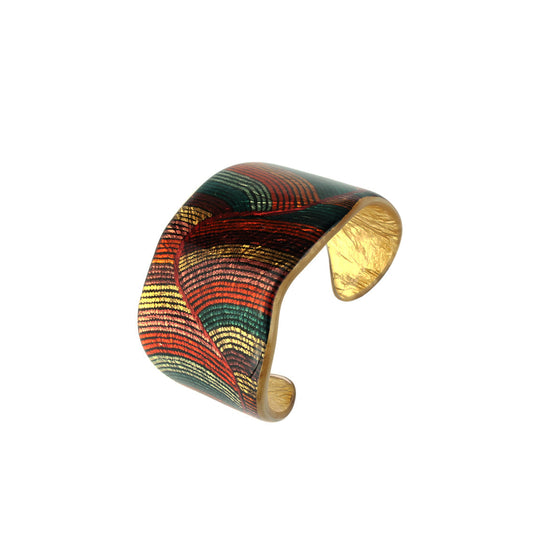 SELINA ORANGE ADJUSTABLE STATEMENT BRACELET - SD036