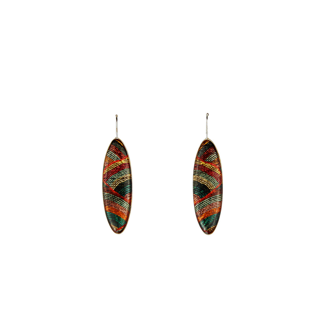 DANDLE DROP SELINA LONG ORANGE EARRINGS - SD022