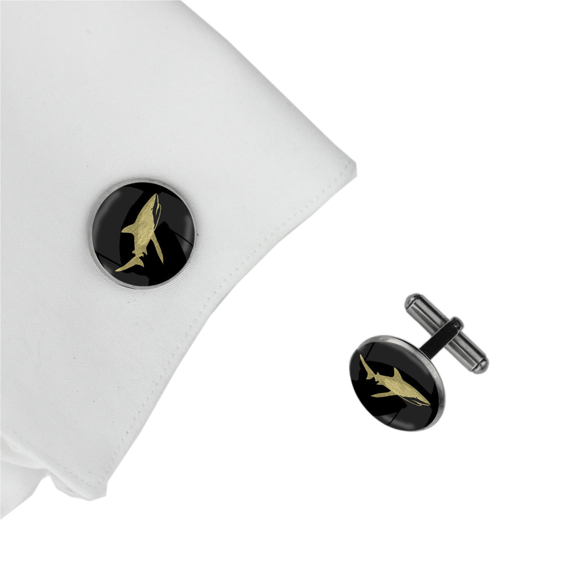 SHARK CIRCLE ELEGANT CUFFLINKS - MFY270