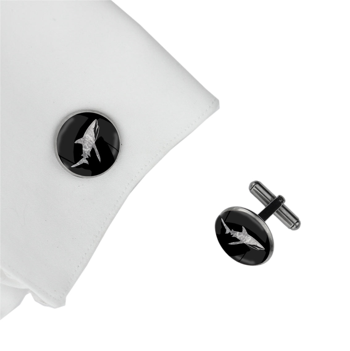 SHARK CIRCLE ELEGANT CUFFLINKS - MFY270