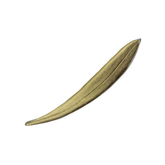 SLENDER NATIVE EUCALYPTUS SHAPE STATEMENT BROOCH - F020