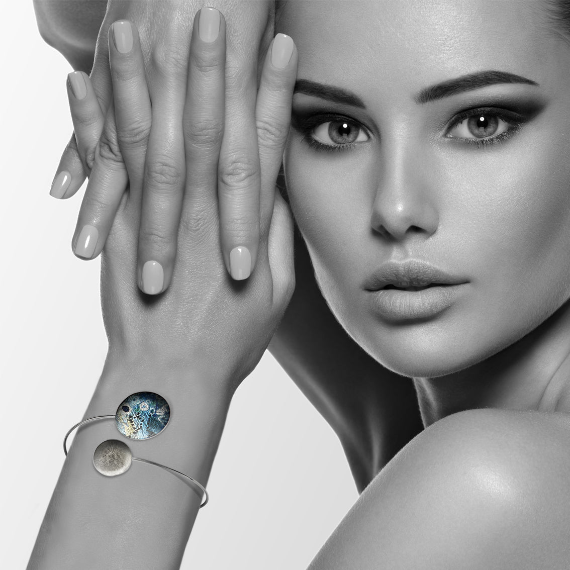 BRUSH BLUE ADJUSTABLE BRACELET - SD165