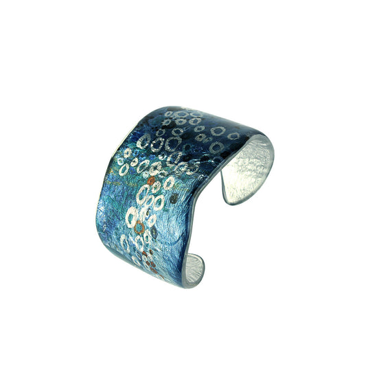 BRUSH BLUE ADJUSTABLE STATEMENT BRACELET - SD169