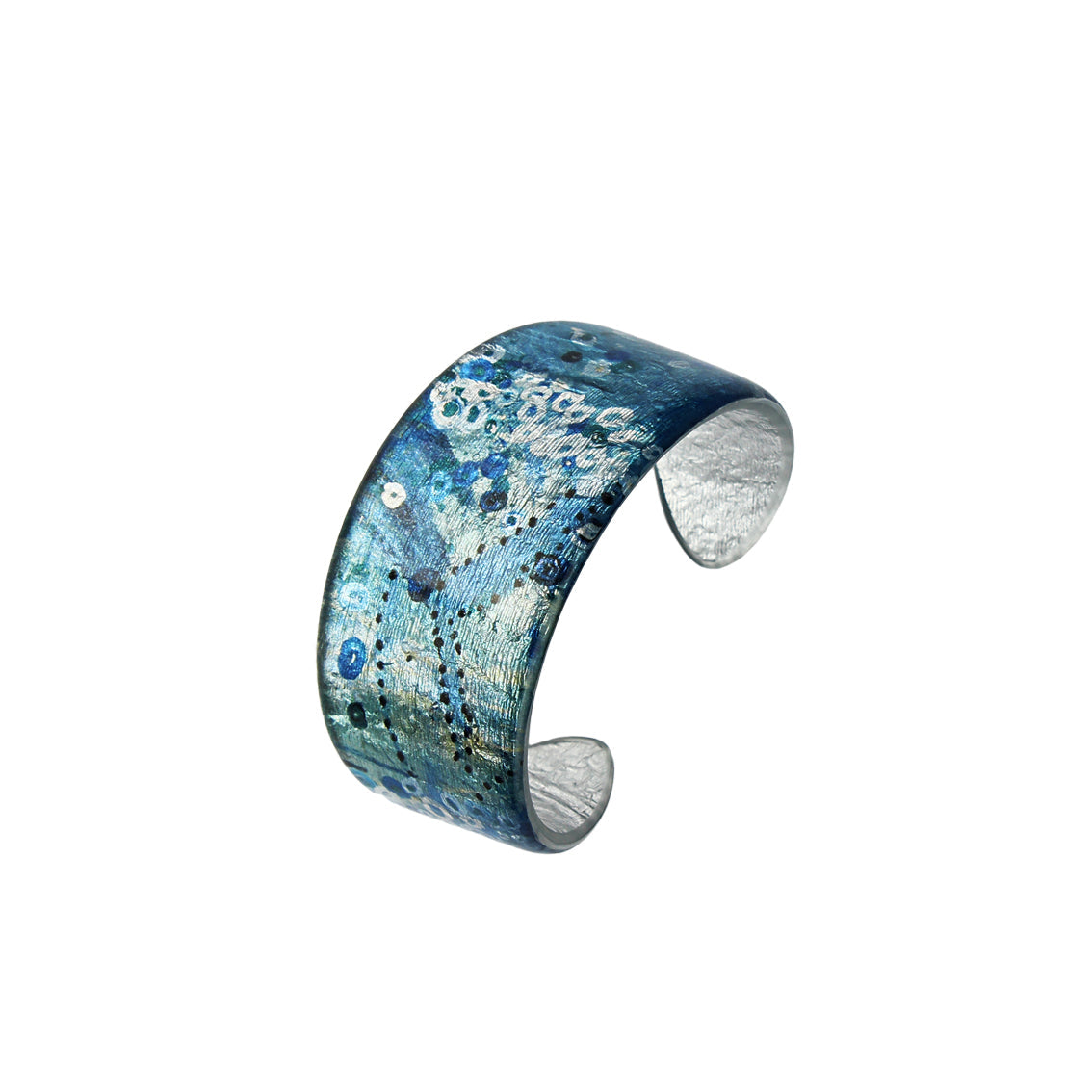 BRUSH BLUE ADJUSTABLE WIDE BRACELET - SD168